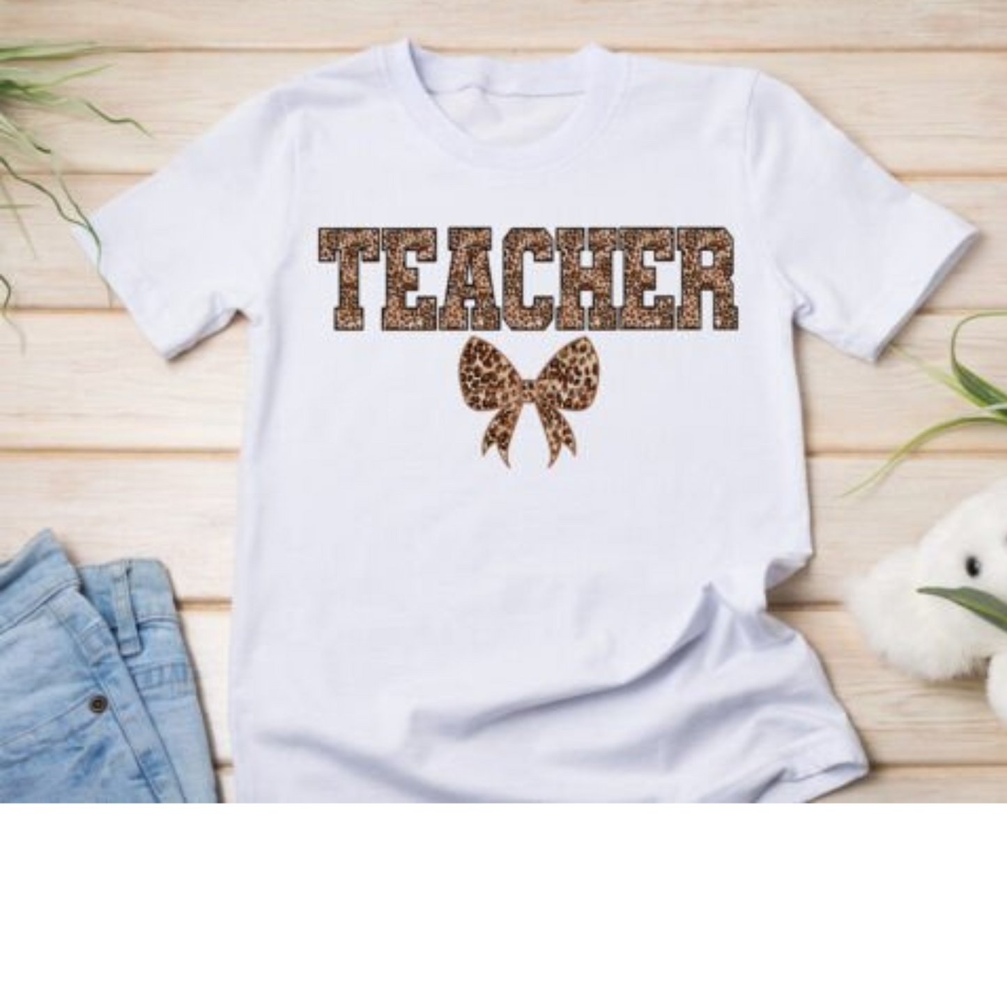 Teacher Bow-Leopard