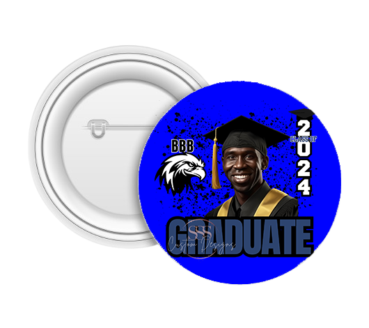 Graduation Button ( 5 pack) 3inch Button