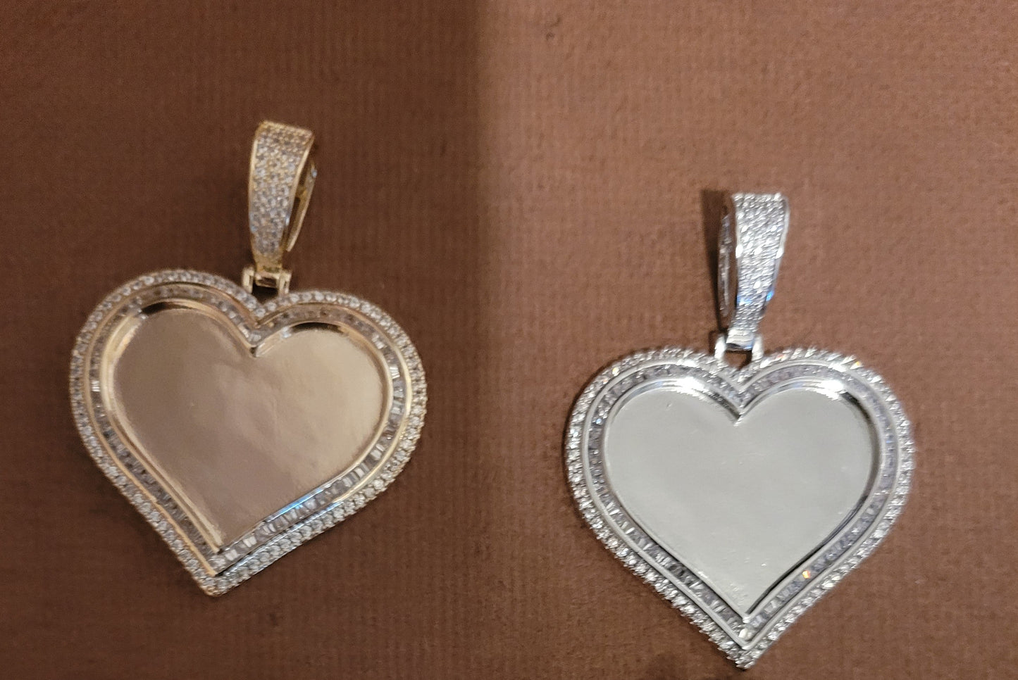 Custom Double Heart Diamond