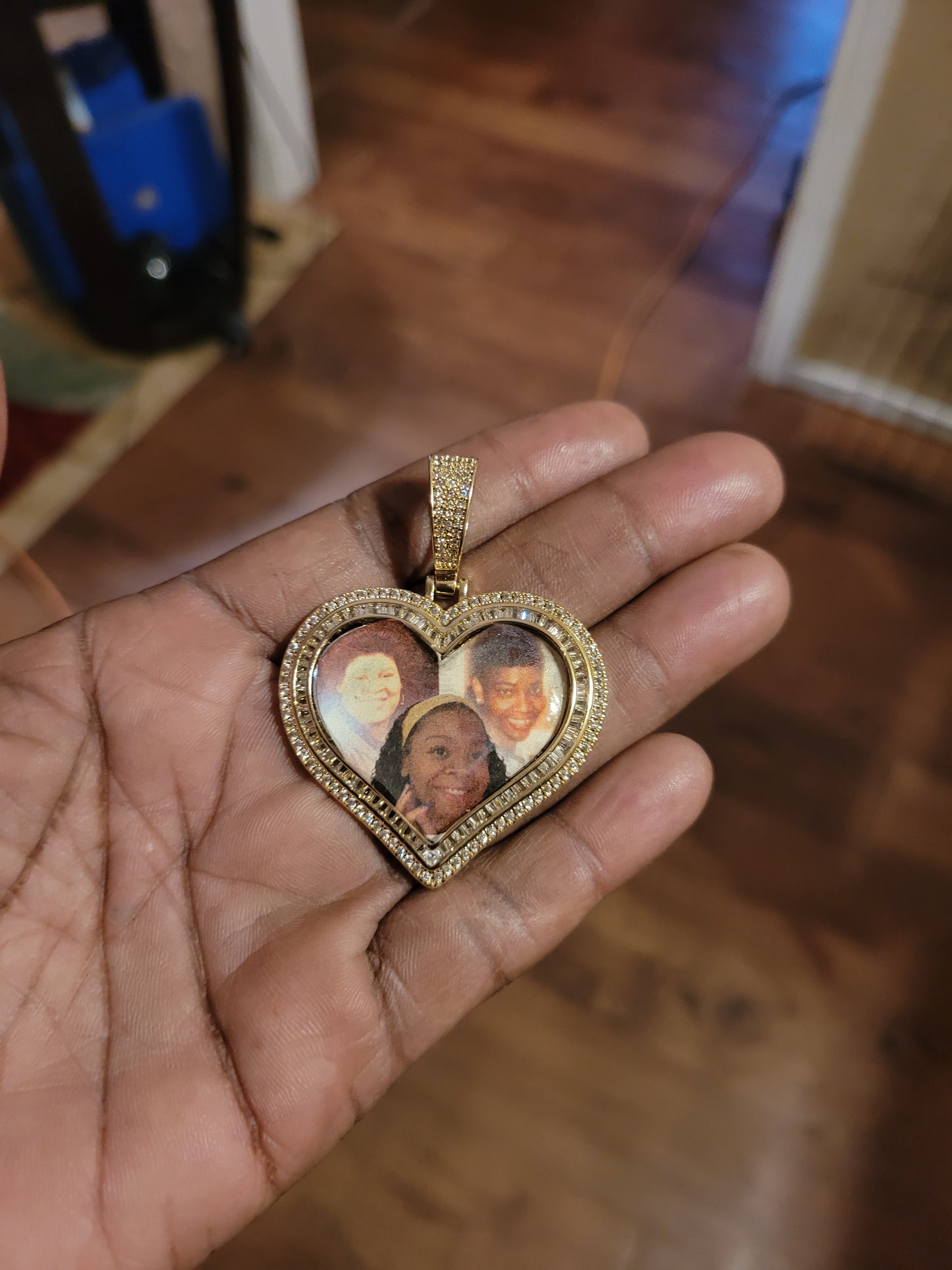 Custom Double Heart Diamond
