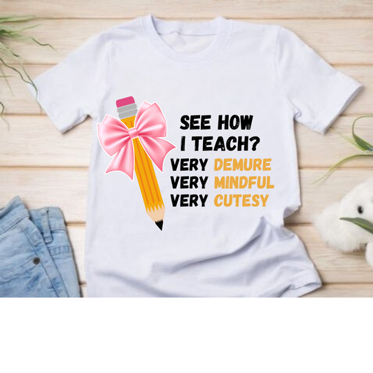 See How I Teach-Pink Bow2