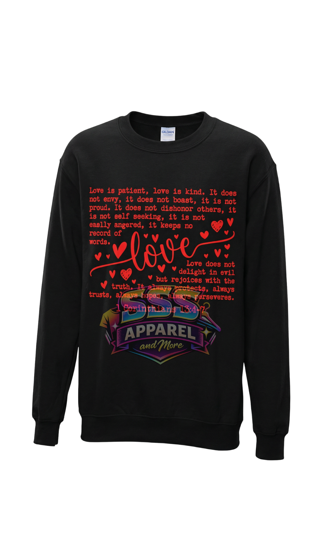 Black "Love" Sweatshirt