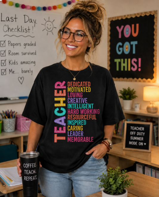 Teacher Colorful Shirt