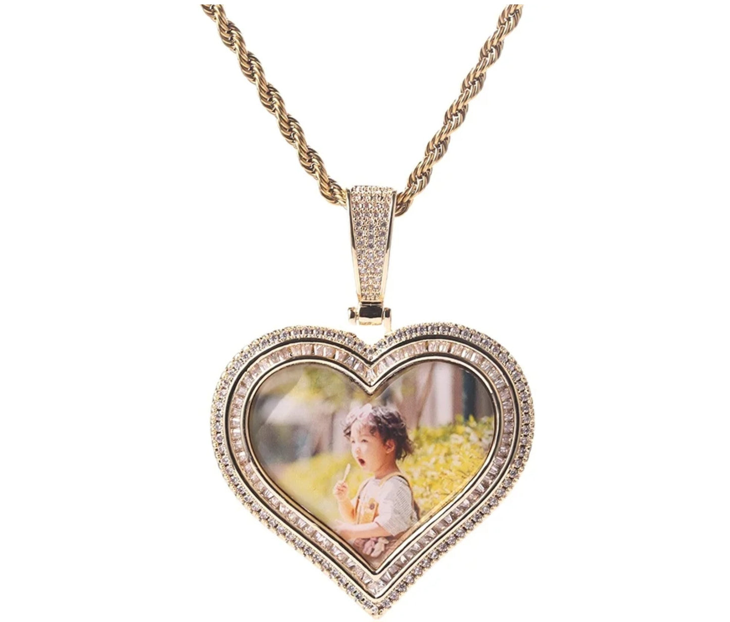 Custom Double Heart Diamond