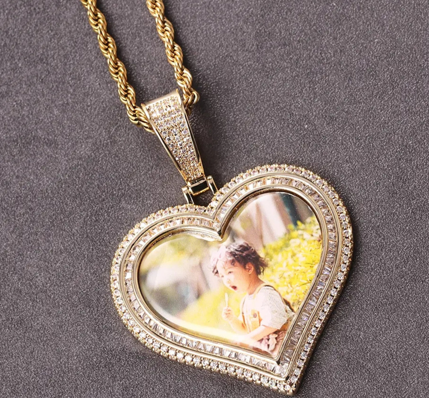 Custom Double Heart Diamond