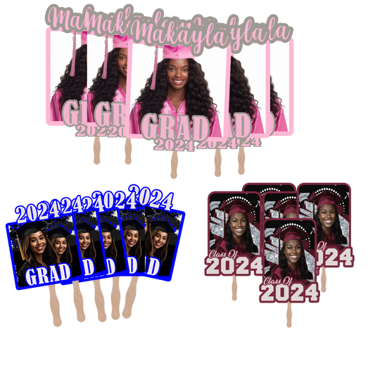Graduation Fans  (6 Pack)