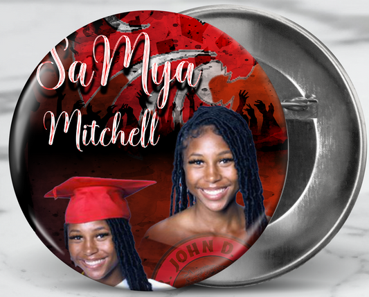 Graduation Button ( 5 pack) 3inch Button