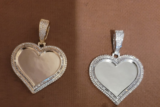 Custom Double Heart Diamond